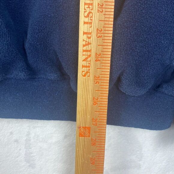 Straight Down Sweater Mens Extra Large Blue 1/4 Zip Pullover Pockets Made In USA - Picture 9 of 10